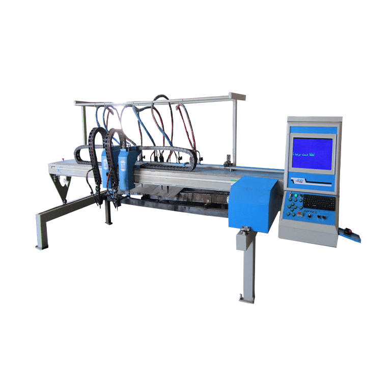 دستگاه CNC هواگاز و پلاسما کارن با راستهبر محصول برنا ابزار
